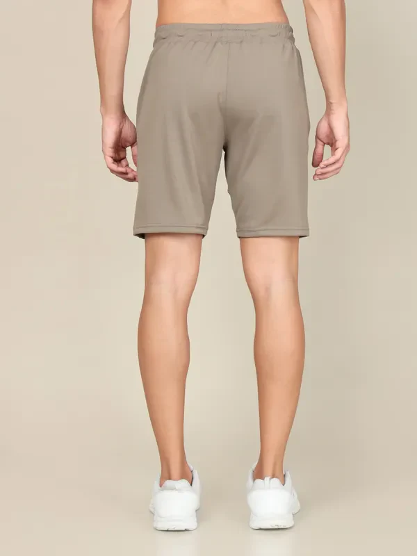 Men Solid Slim Fit Shorts with TECHNO DRY - Image 3