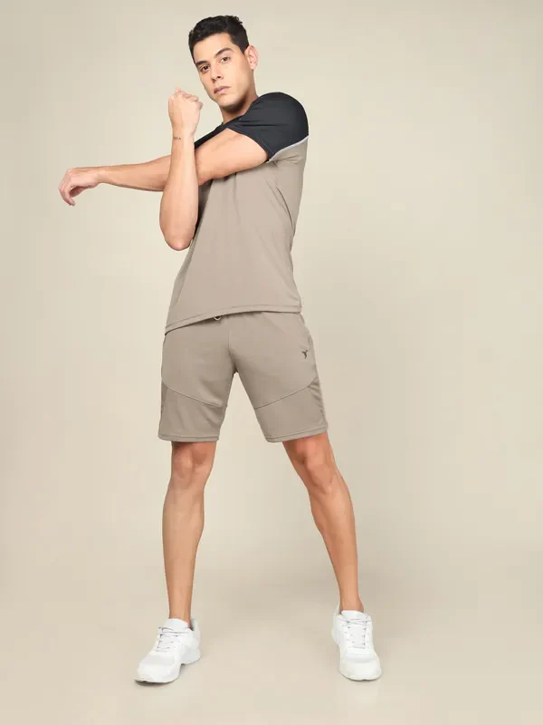 Men Solid Slim Fit Shorts with TECHNO DRY - Image 5
