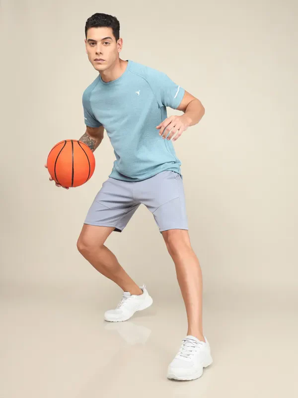Men Solid Slim Fit Shorts with TECHNO DRY - Image 5