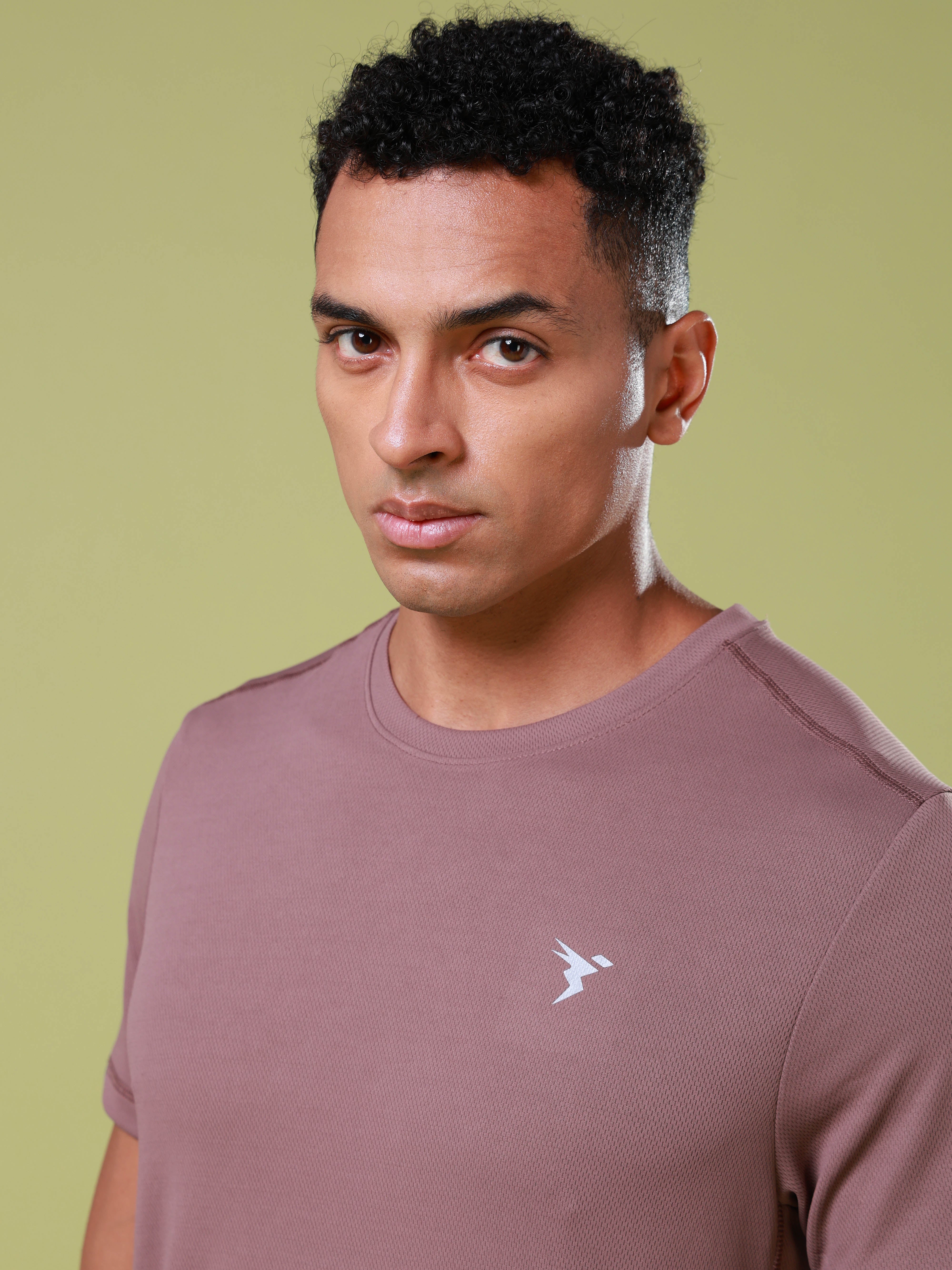 Men Solid Slim Fit Crew Neck T-shirt with TECHNO COOL+ - Image 5