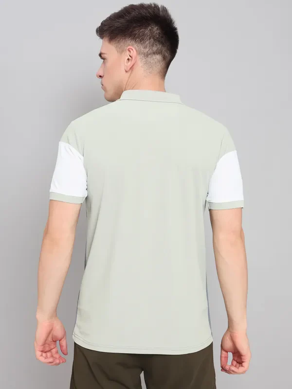 Men Colorblock Slim Fit Polo T-shirt with MATPIQ - Image 4