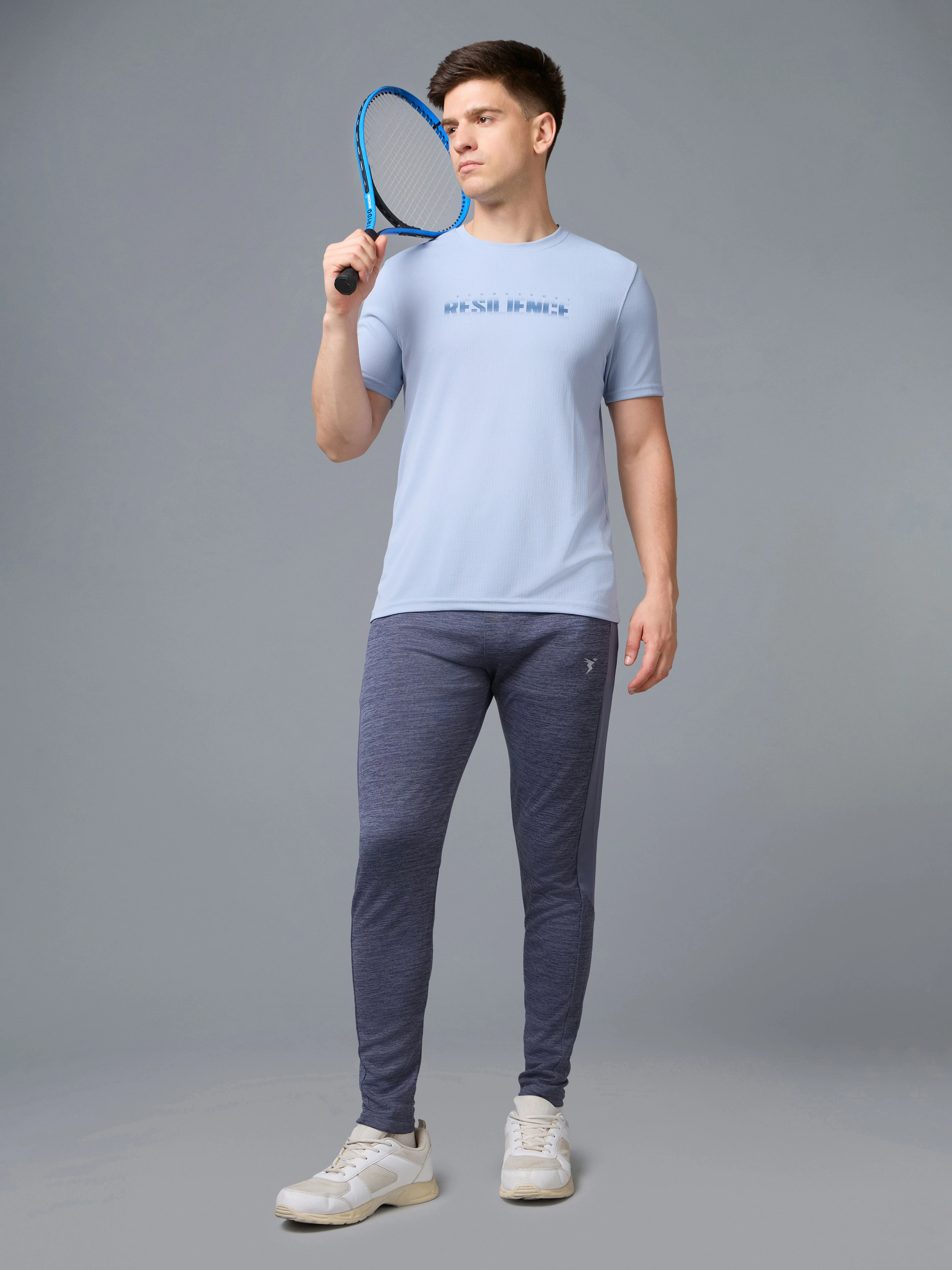 Men Printed Regular Fit Crew Neck T-shirt with TECHNO COOL+ - Image 7