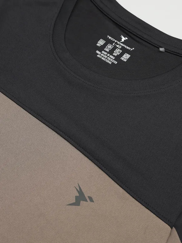 Men Colorblock Slim Fit Crew Neck T-shirt with TECHNO COOL+ - Image 7