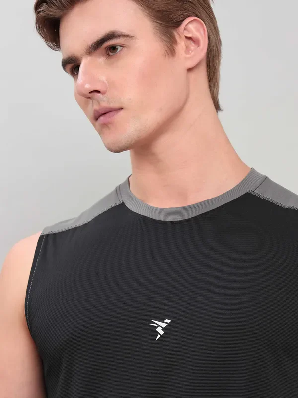 Men Solid Slim Fit Crew Neck Innerwear Vest with ELASTO LITE - Image 7