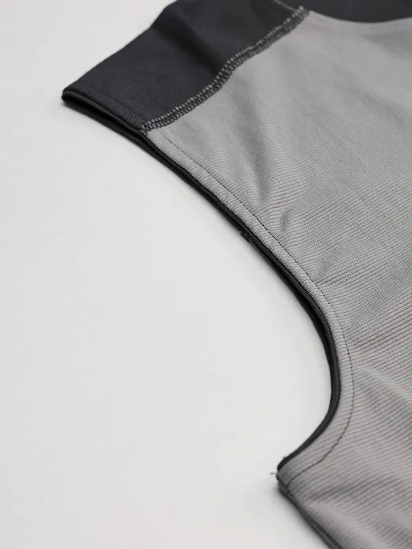 Men Solid Slim Fit Crew Neck Innerwear Vest with ELASTO LITE - Image 3