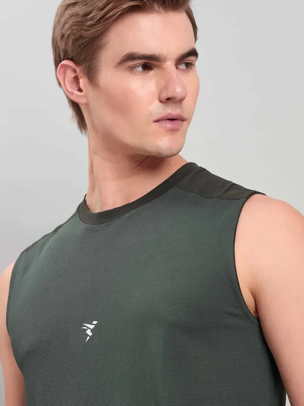 Men Solid Slim Fit Crew Neck Innerwear Vest with ELASTO LITE - Image 7