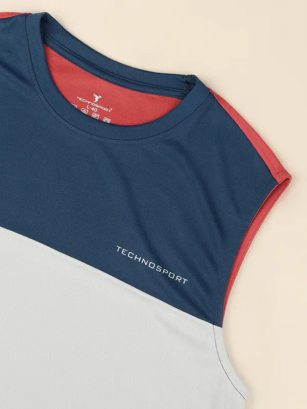 Men Colorblock Slim Fit Crew Neck Innerwear Vest with TECHNO COOL+ - Image 7