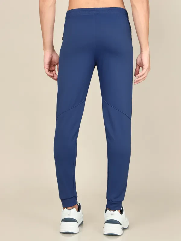 Men Solid Slim Fit Trackpants with TECHNO DRY - Image 5
