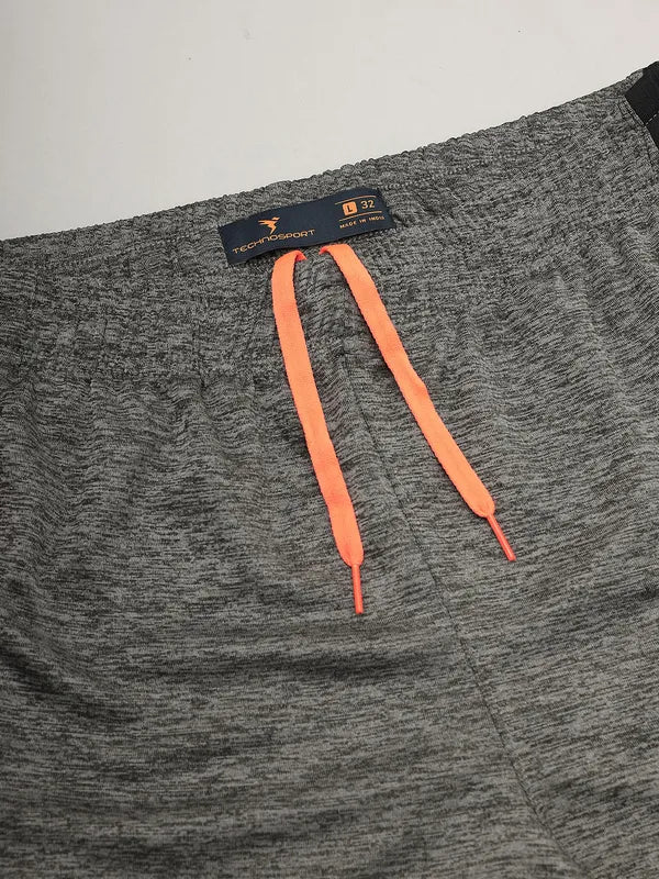Men Melange Slim Fit Trackpants with TECHNO DRY - Image 7