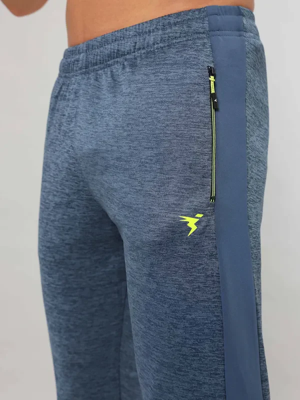 Men Melange Slim Fit Trackpants with TECHNO DRY - Image 6