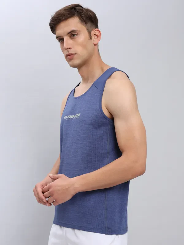 Men Printed Slim Fit Scoop Neck Innerwear Vest with ELASTO LITE - Image 4
