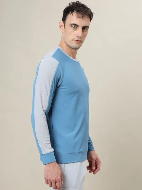 Men Colorblock Slim Fit Crew Neck T-shirt with MATPIQ - Image 5