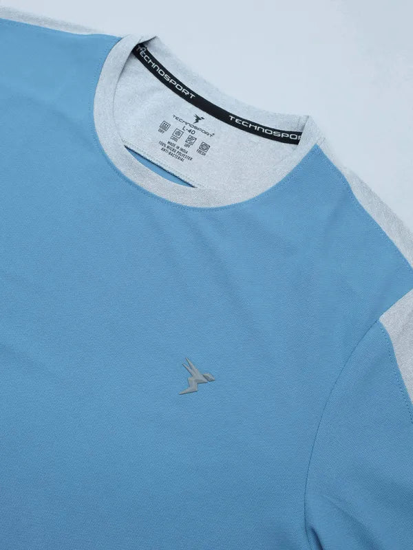 Men Colorblock Slim Fit Crew Neck T-shirt with MATPIQ - Image 7