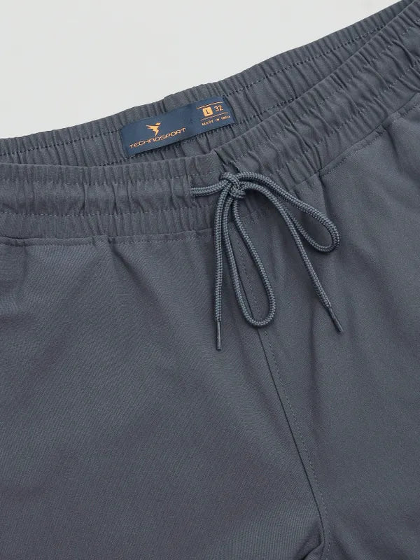 Men Solid Relax Fit Cargo Trackpants with DURACOOL+ - Image 8