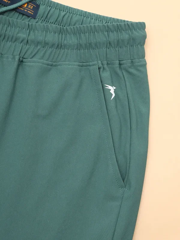 Men Solid Relax Fit Cargo Trackpants with DURACOOL+ - Image 7