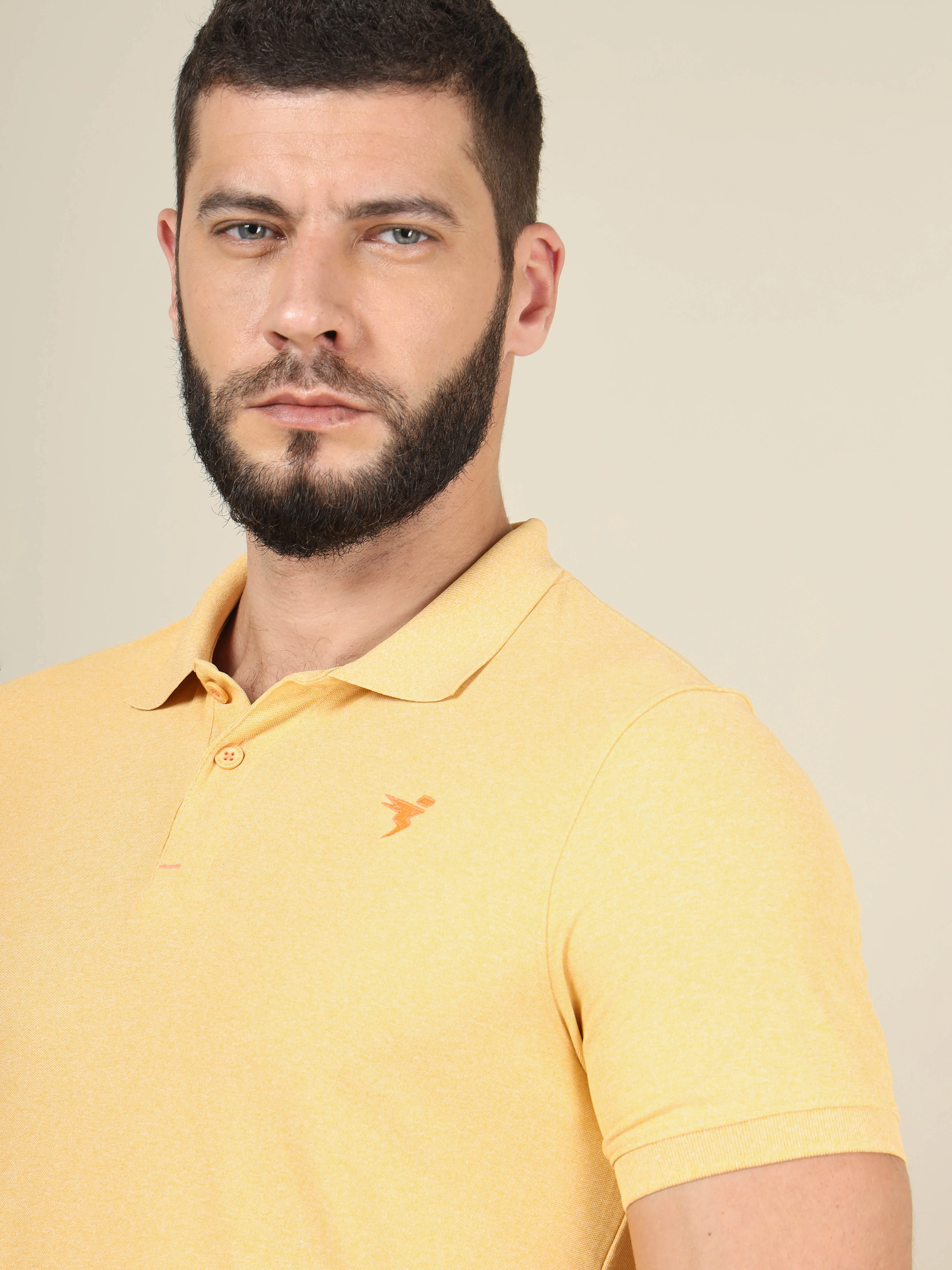 Men Solid Slim Fit Polo T-shirt with MATPIQ - Image 6
