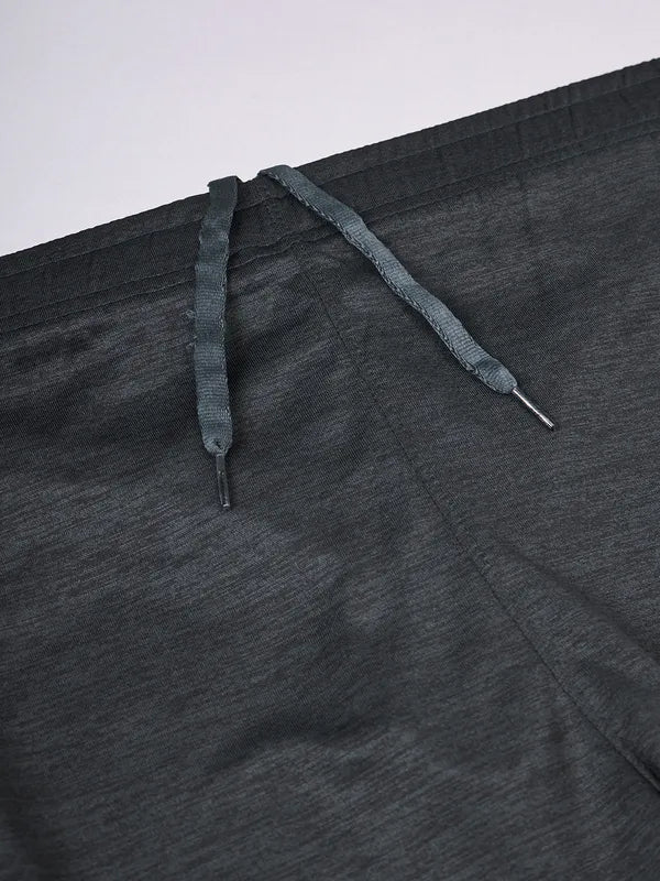 Men Melange Slim Fit Shorts with TECHNO DRY - Image 3