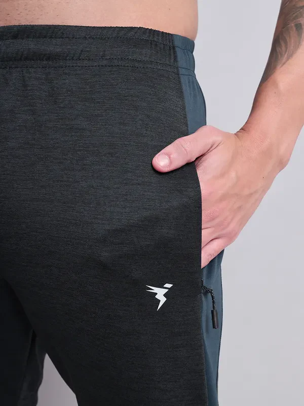 Men Melange Slim Fit Shorts with TECHNO DRY - Image 9