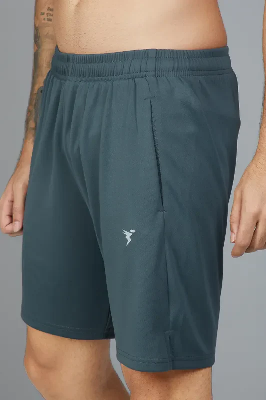 Men Solid Slim Fit Shorts with TECHNO DRY - Image 6