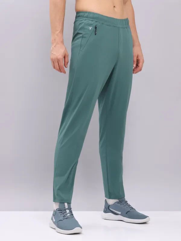 Men Solid Relax Fit Trackpants with ELASTO PLUS - Image 5