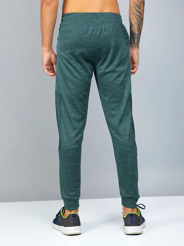 Men Melange Slim Fit Trackpants with TECHNO DRY - Image 4