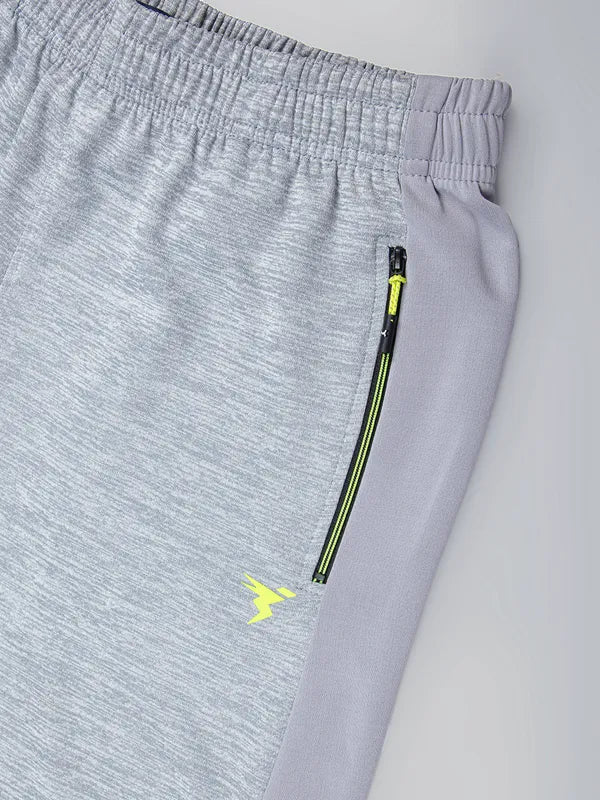Men Melange Slim Fit Trackpants with TECHNO DRY - Image 7
