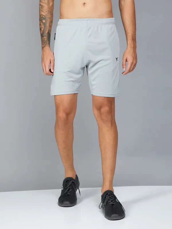 Men Solid Slim Fit Shorts with TECHNO DRY - Image 3