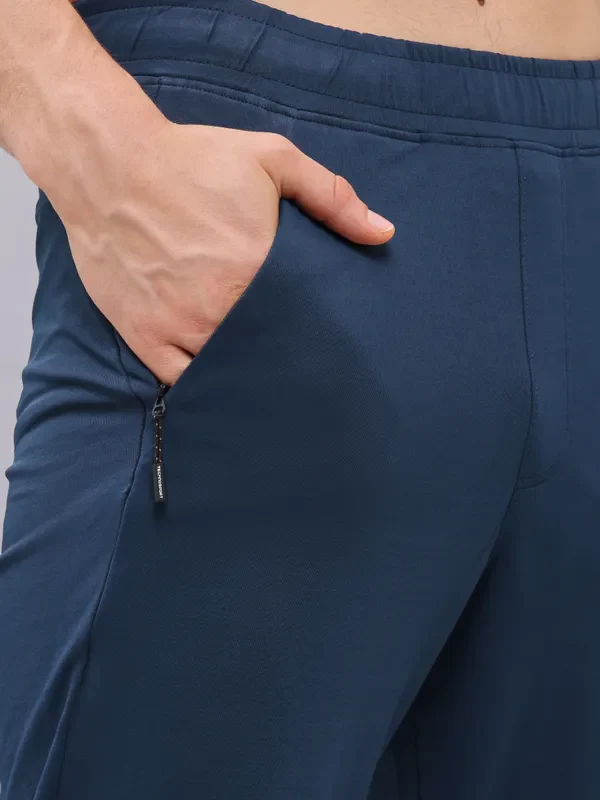 Men Solid Relax Fit Trackpants with ELASTO PLUS - Image 6