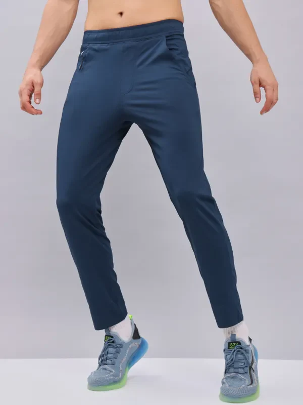 Men Solid Relax Fit Trackpants with ELASTO PLUS - Image 8