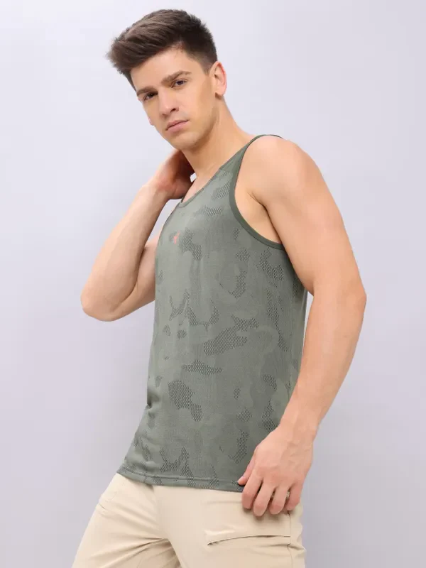 Men Colorblock Slim Fit Crew Neck Innerwear Vest with VENTMESH - Image 6