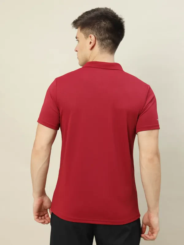 Men Colorblock Slim Fit Polo T-shirt with TECHNO COOL+ - Image 4