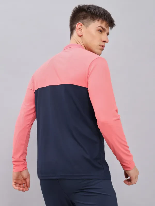 Men Colorblock Slim Fit Polo T-shirt with MATPIQ - Image 6