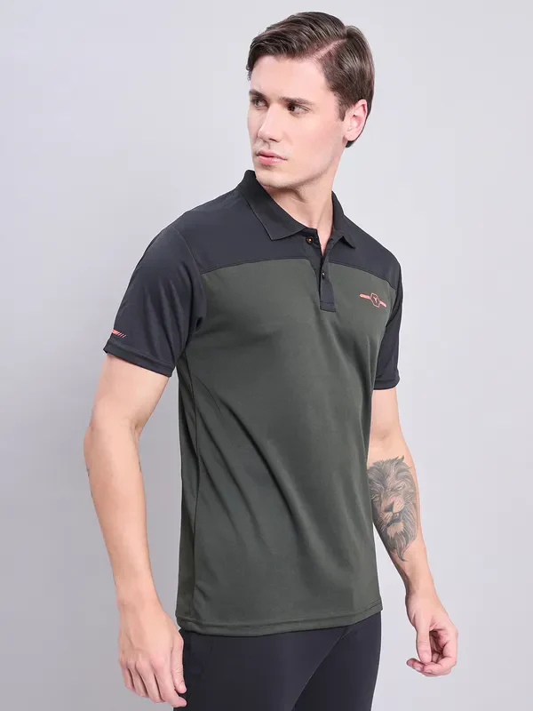 Men Colorblock Relax Fit Polo T-shirt with TECHNO COOL+ - Image 6