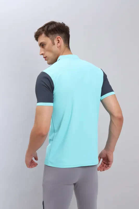 Men Colorblock Slim Fit Polo T-shirt with MATPIQ - Image 6