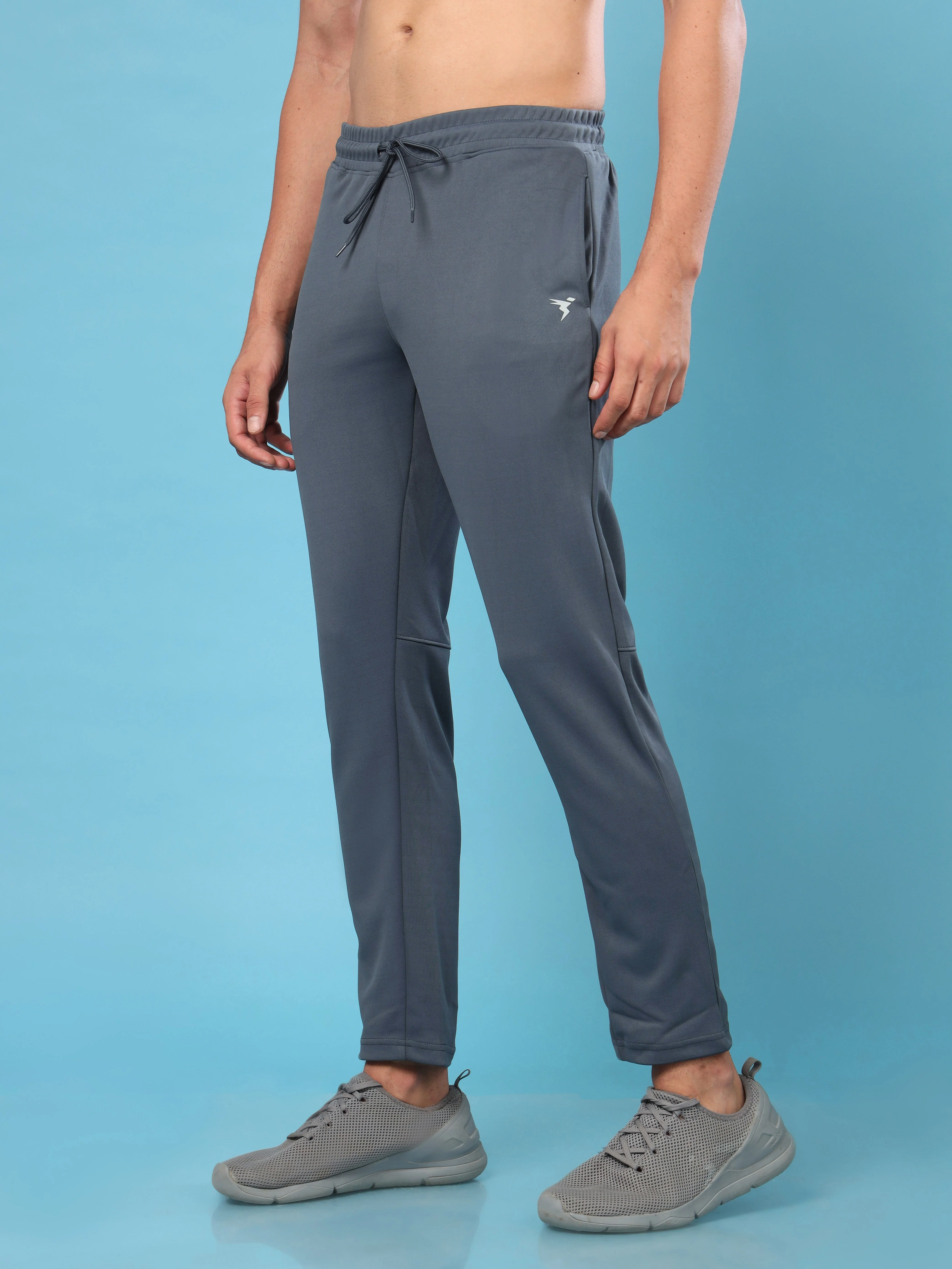 Men Solid Slim Fit Trackpants with ELASTO PLUS - Image 3