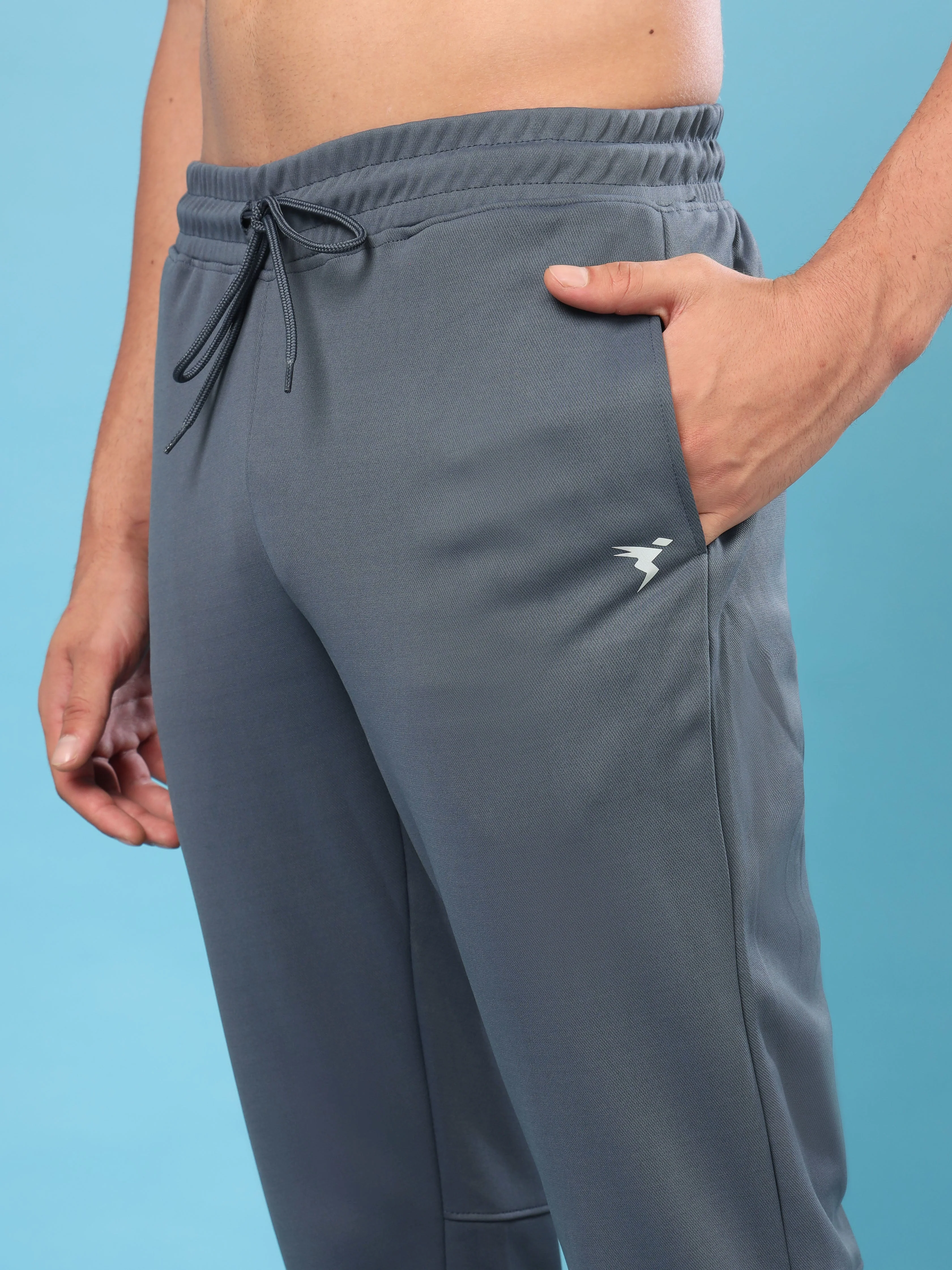 Men Solid Slim Fit Trackpants with ELASTO PLUS - Image 5