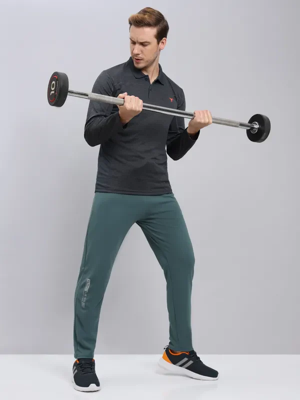 Men Solid Slim Fit Trackpants with ELASTO PLUS - Image 2