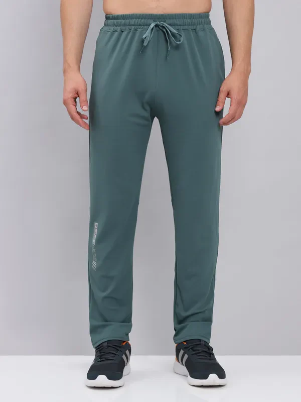 Men Solid Slim Fit Trackpants with ELASTO PLUS - Image 3