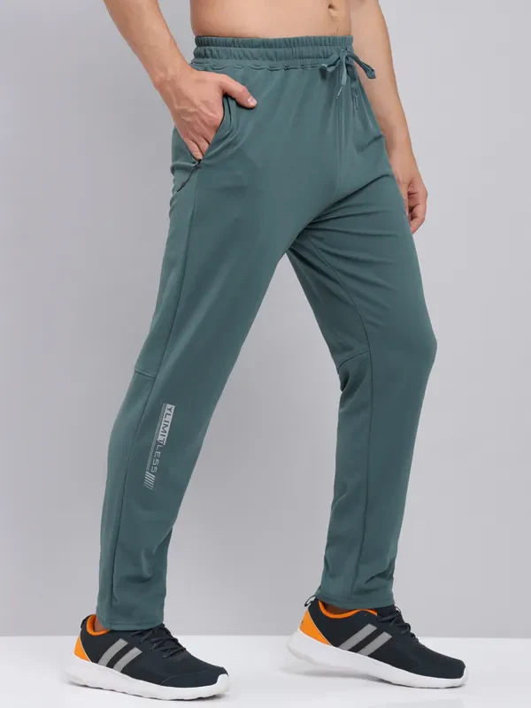 Men Solid Slim Fit Trackpants with ELASTO PLUS - Image 5