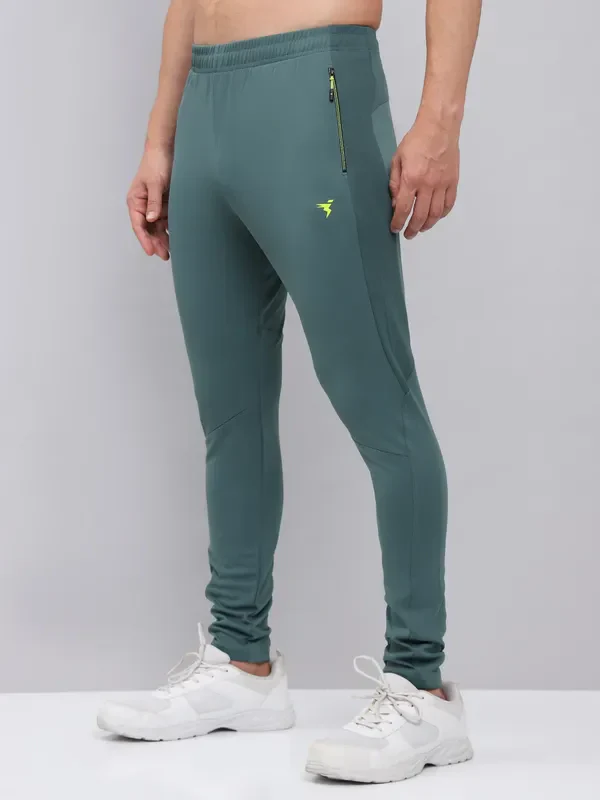 Men Solid Slim Fit Trackpants with TECHNO DRY - Image 5