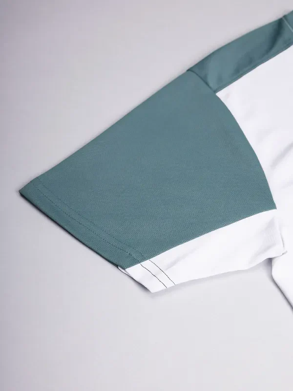 Men Colorblock Slim Fit Crew Neck T-shirt with TECHNO COOL+ - Image 7
