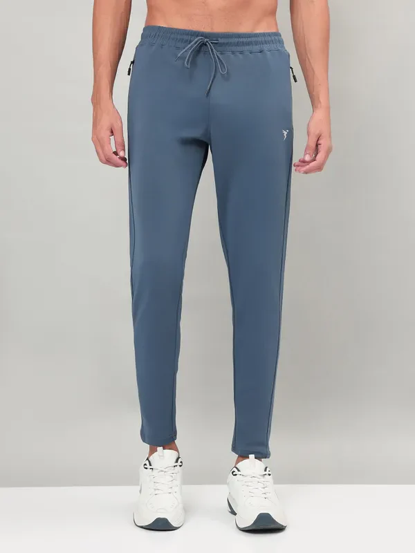 Men Solid Slim Fit Trackpants with ELASTO PLUS - Image 6