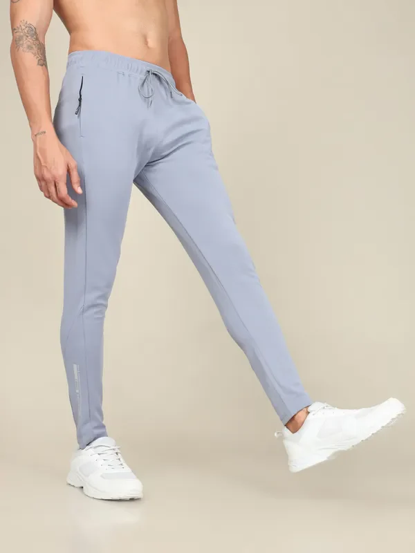 Men Solid Slim Fit Trackpants with ELASTO PLUS