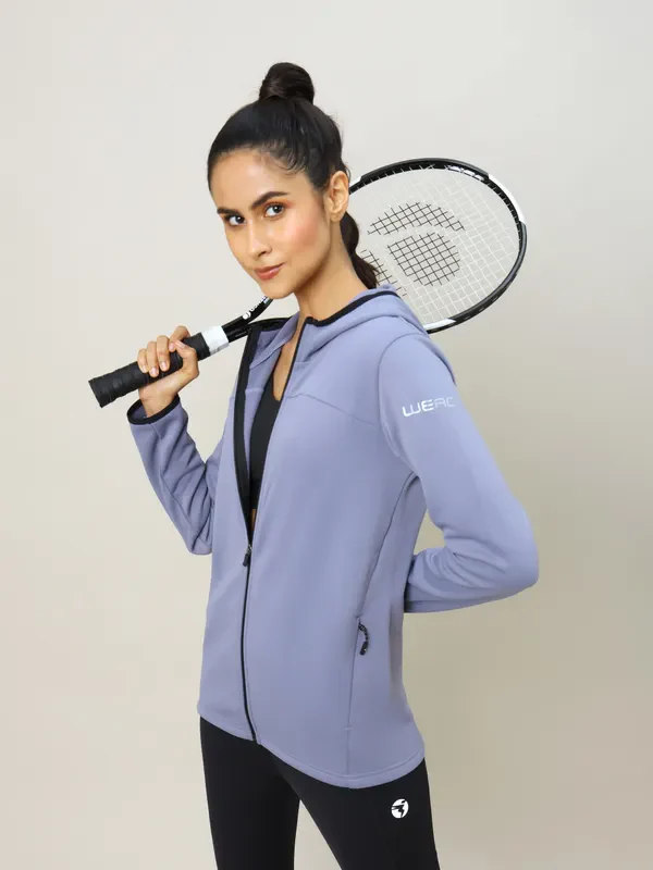 Women Solid Slim Fit Hooded Jacket with TECHNO WARM+ - Image 6