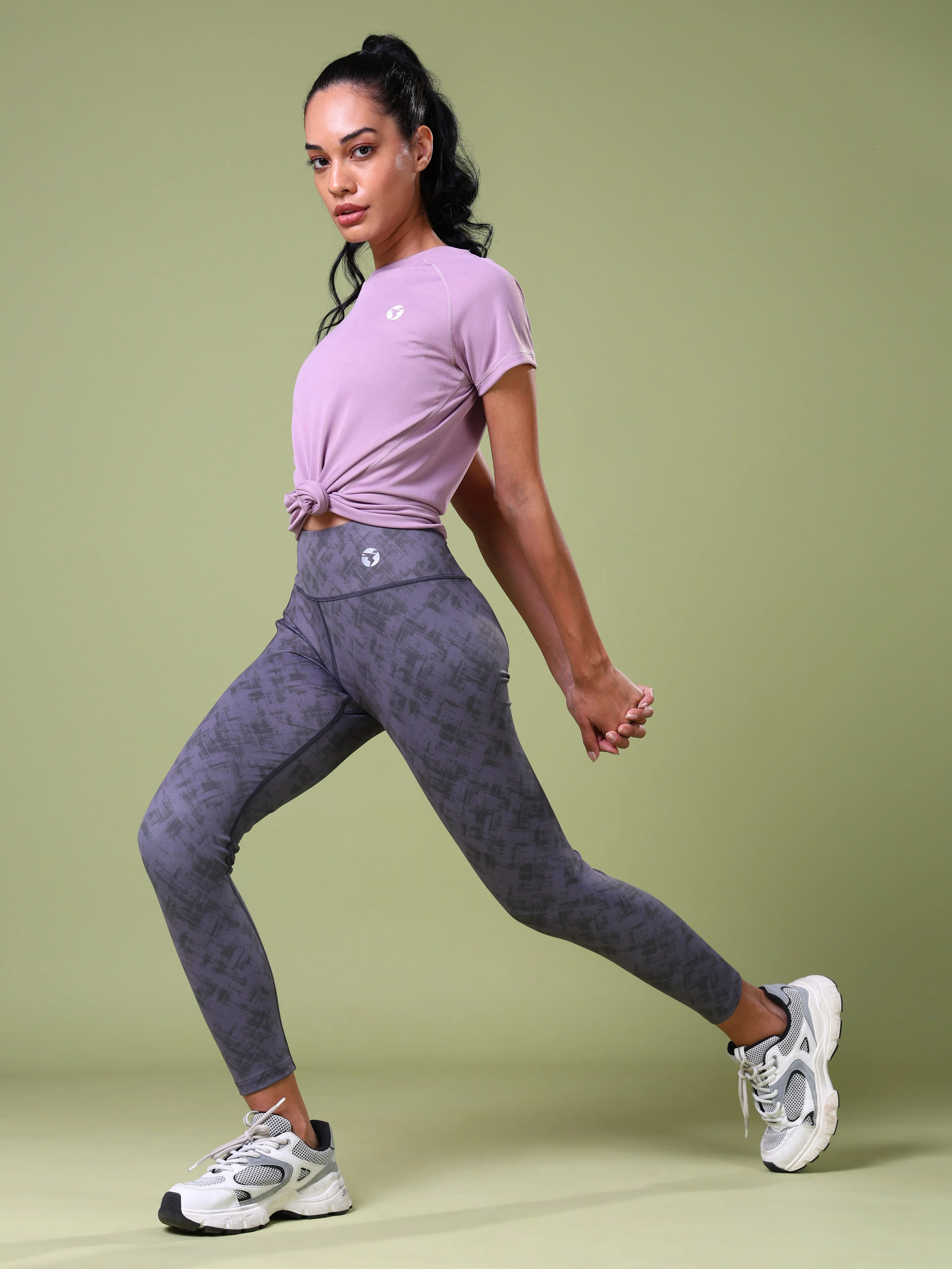 Women Printed Slim Fit Tights with ELASTO PLUS - Image 5