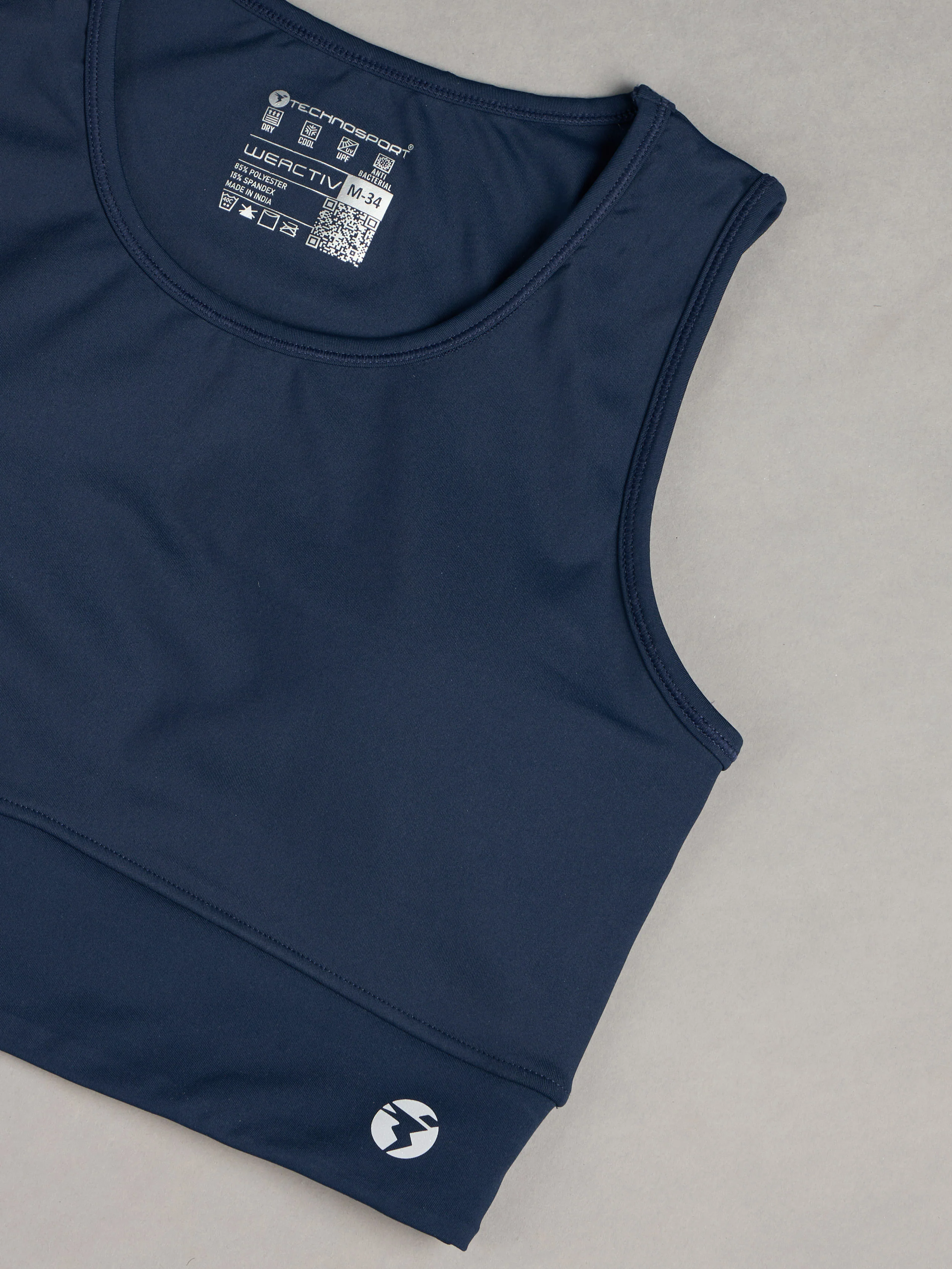 Women Solid Slim Fit Scoop Neck Sports Bra with ELASTO PLUS - Image 7