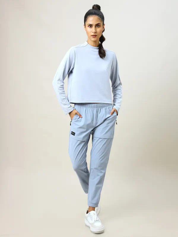 Women Colorblock Slim Fit Crew Neck Pullover with ELASTO PLUS - Image 3