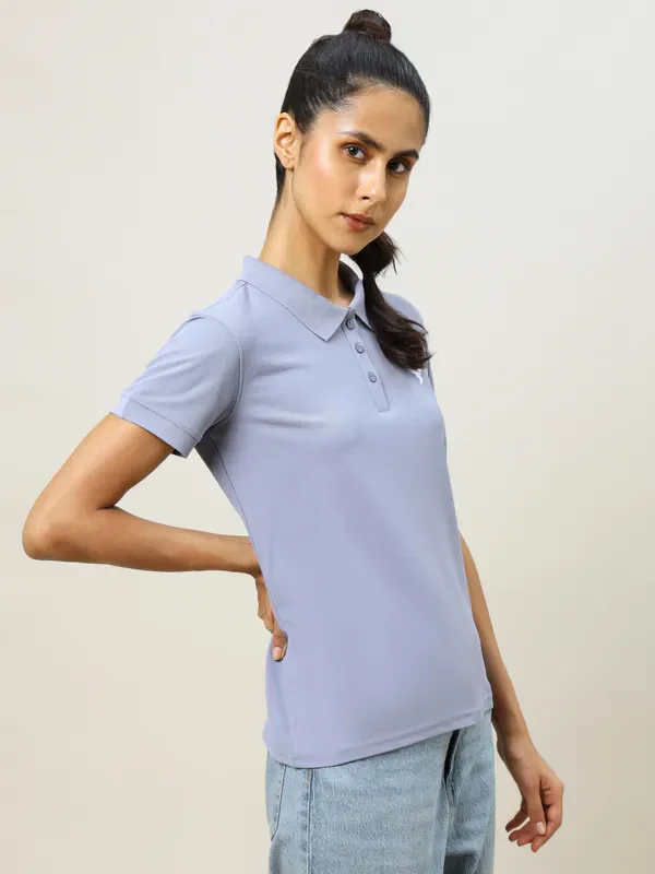 Women Solid Slim Fit Polo T-shirt with MATPIQ - Image 4