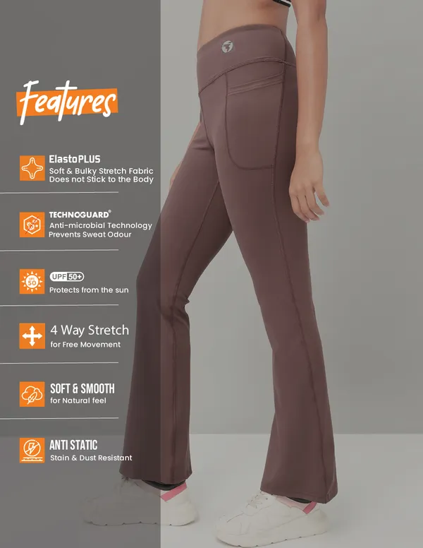 Women Solid Fit & Flare Pants with ELASTO PLUS - Image 6