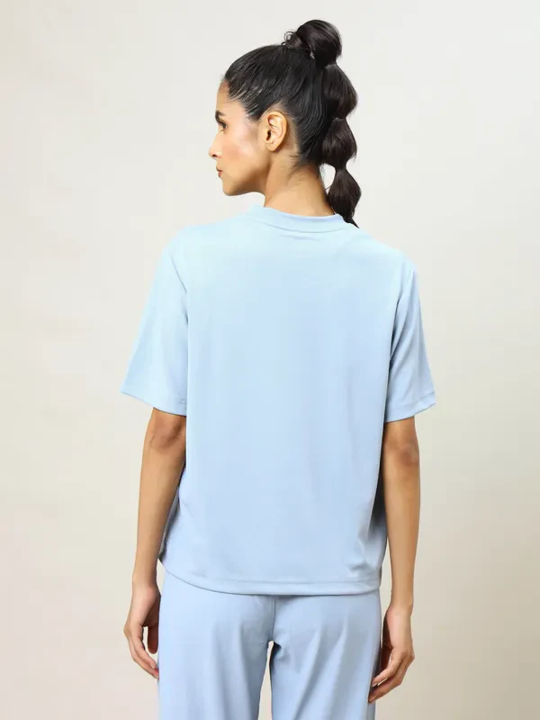 Women Printed Boxy Fit Crew Neck T-shirt with TECHNO COOL+ - Image 4